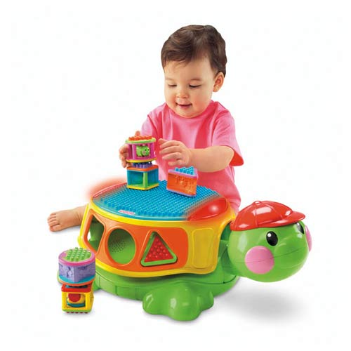 Fisher price build and spill 2024 musical turtle